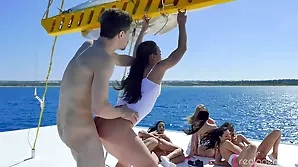 Real estate agent Kitana Lure’s wild yacht party: a hardcore group fun