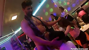 Young people let loose in a wild nightclub scene.