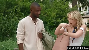 Sky Pierce, a blonde bombshell, goes on a wild journey from being a runaway bride to a lover of big black cocks.